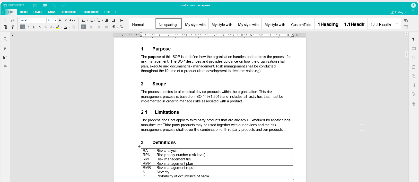 ISO 13485 Document Control