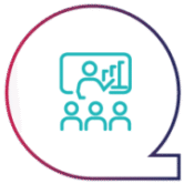 MedQdoc training management icon — track employee training, competence and QMS awarenes
