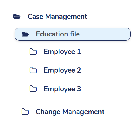 Streamlined education folder structure